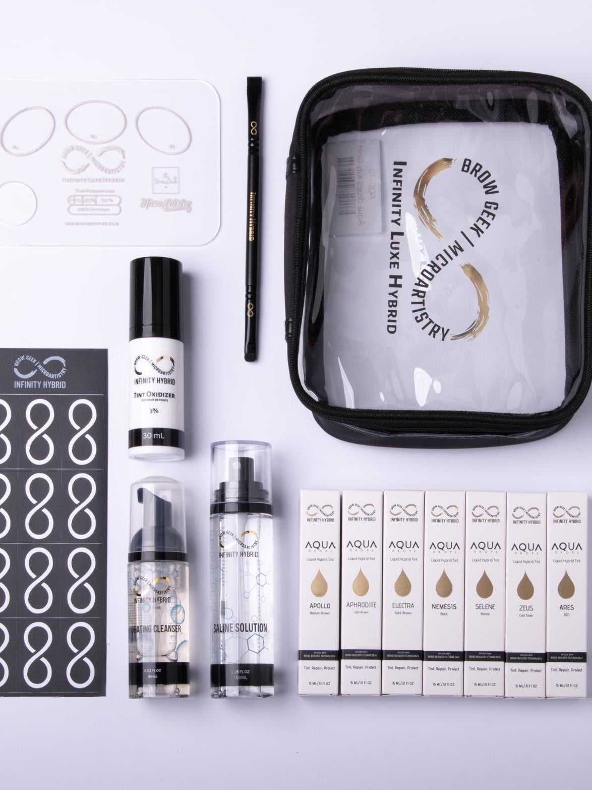 AQUA DROPS KITS - The Best Brow Hybrid Stain with Bond Builder INFINITY