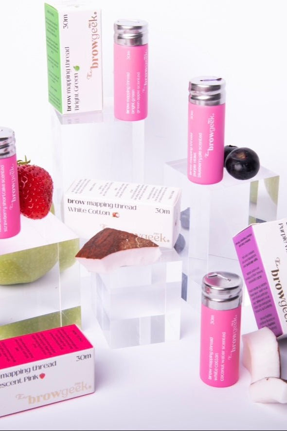 THE ART RANGE MAPPING STRING - SCENTED HIGHLY PIGMENTED BROW MAPPING THREAD 30m - GET MAPPING CLASS FREE ON BUNDLE DEAL