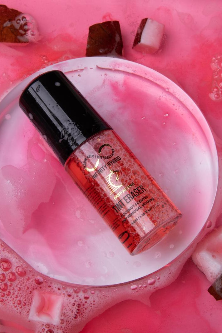 INFINITY TINT ERASER FOAM MOUSSE - 40ML COCONUT SCENT, CHERRY PINK COLOUR