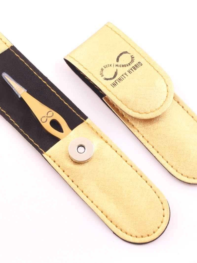 INFINITY PRO GRADE PRECISION POINT TWEEZERS & SPRING LOADED TRIMMING BROW SCISSORS