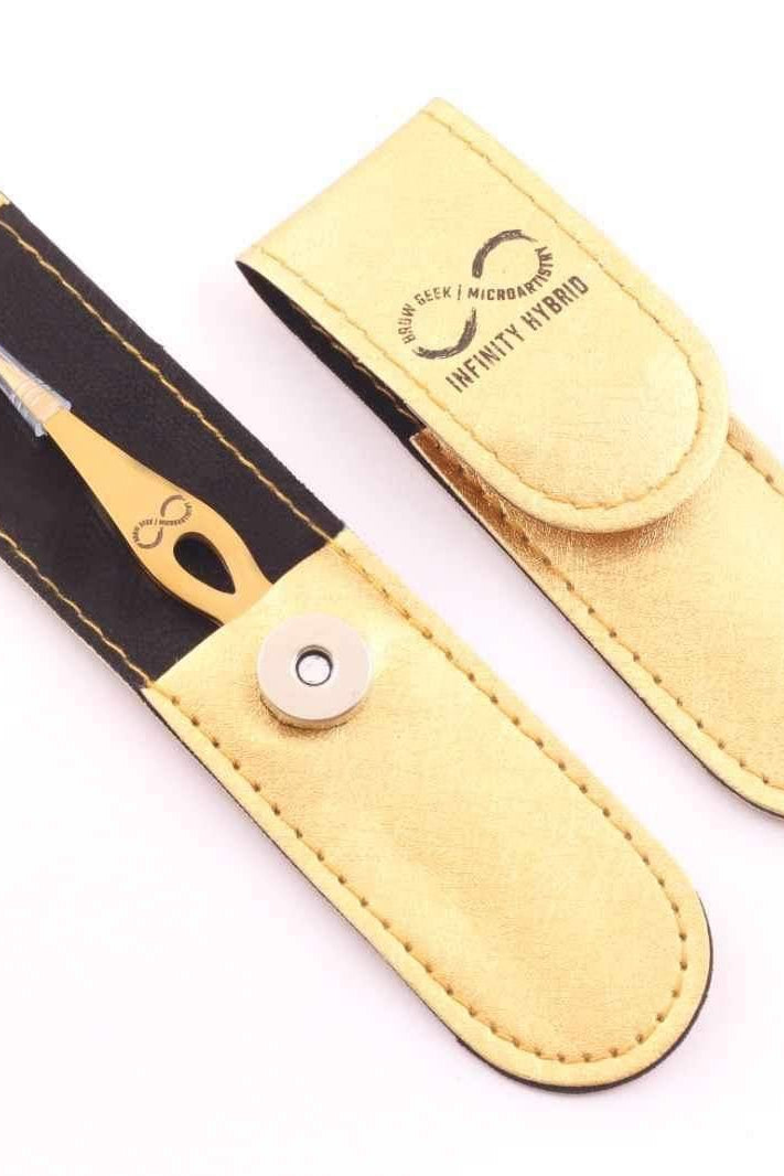 INFINITY PRO GRADE PRECISION POINT TWEEZERS & SPRING LOADED TRIMMING BROW SCISSORS