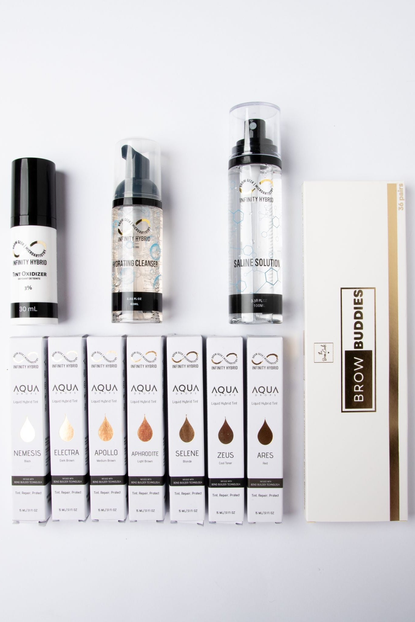 Airbrush Hybrid Brows KITS - Aqua Drops Liquid Brow Stain plus prep