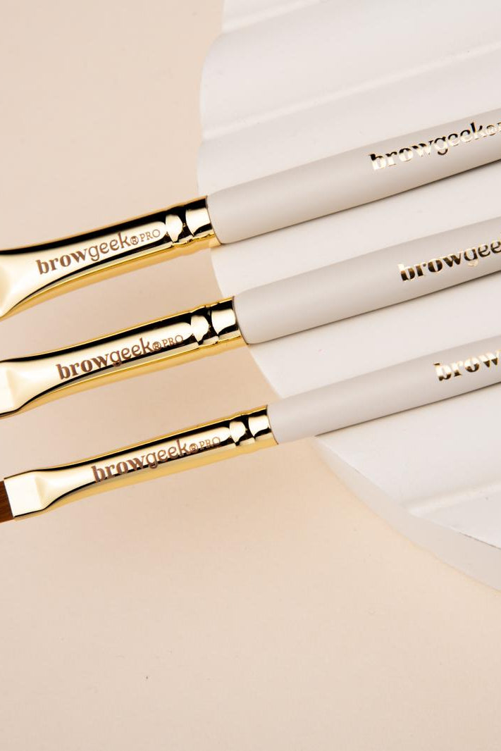 THE BROW GEEK PRO HYBRID BRUSH SET (3 BRUSHES PER KIT)