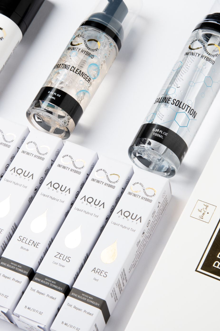 Airbrush Hybrid Brows KITS - Aqua Drops Liquid Brow Stain plus prep