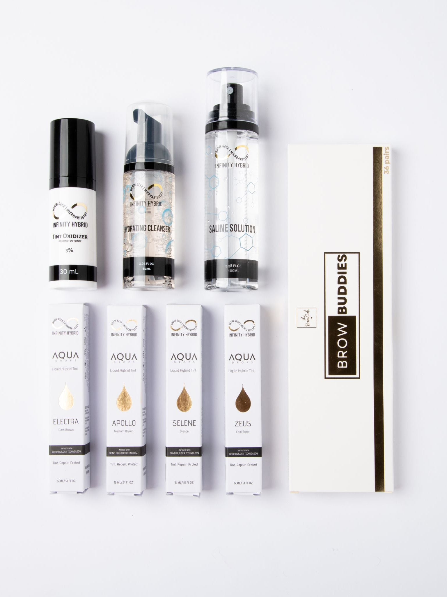 Airbrush Hybrid Brows KITS - Aqua Drops Liquid Brow Stain plus prep