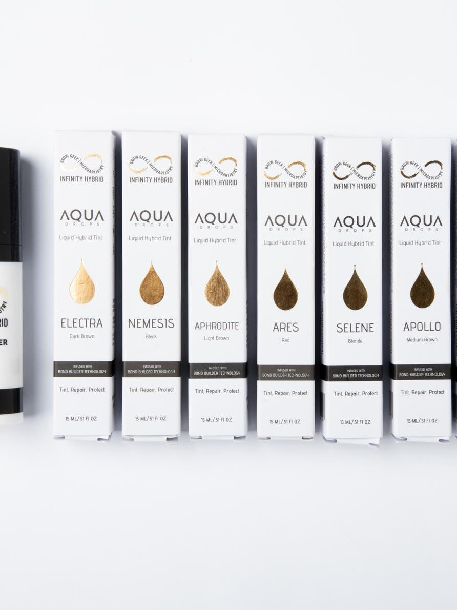 AQUA DROPS KITS - The Best Brow Hybrid Stain with Bond Builder INFINITY
