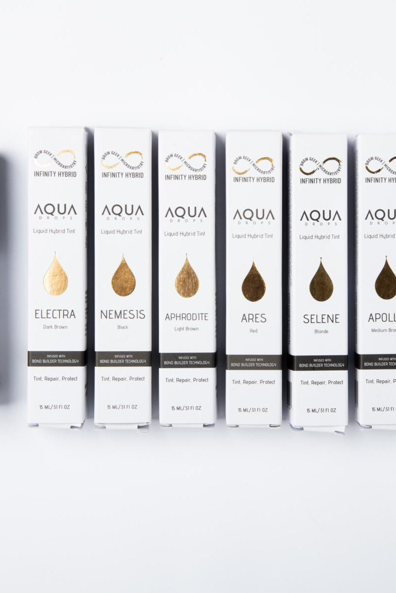 AQUA DROPS KITS - The Best Brow Hybrid Stain with Bond Builder INFINITY