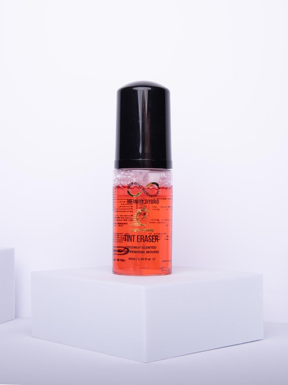 INFINITY TINT ERASER FOAM MOUSSE - 40ML COCONUT SCENT, CHERRY PINK COLOUR