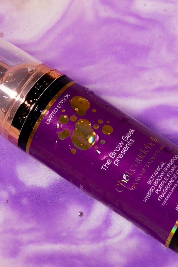 THE BROW GEEK x CHATEAUDEBELLE BROW SHAMPOO FOAM 60ml PINK OR PURPLE