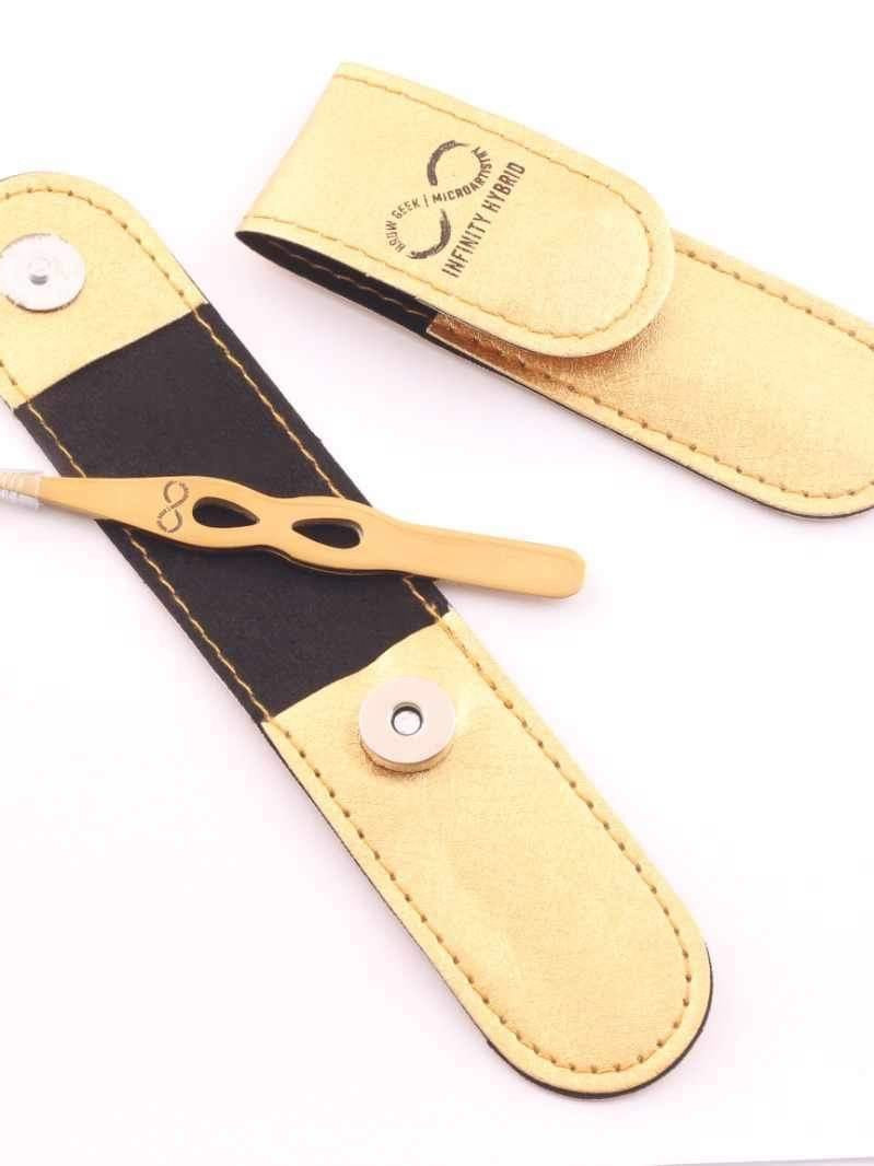 INFINITY PRO GRADE PRECISION POINT TWEEZERS & SPRING LOADED TRIMMING BROW SCISSORS