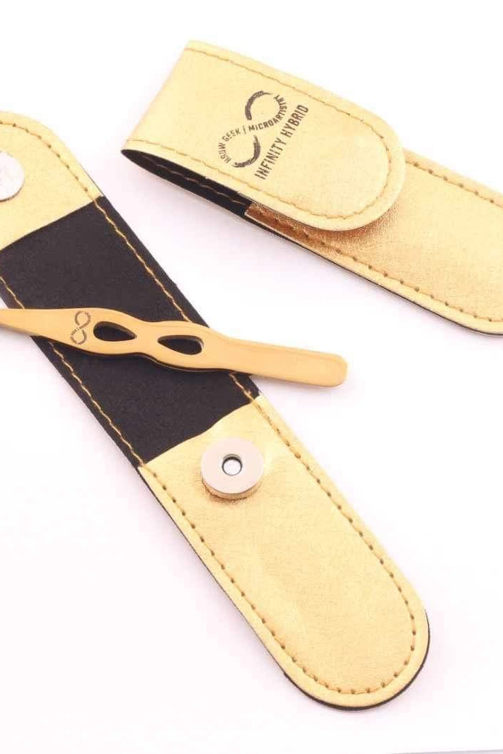 INFINITY PRO GRADE PRECISION POINT TWEEZERS & SPRING LOADED TRIMMING BROW SCISSORS