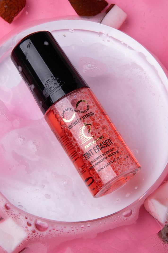 INFINITY TINT ERASER FOAM MOUSSE - 40ML COCONUT SCENT, CHERRY PINK COLOUR
