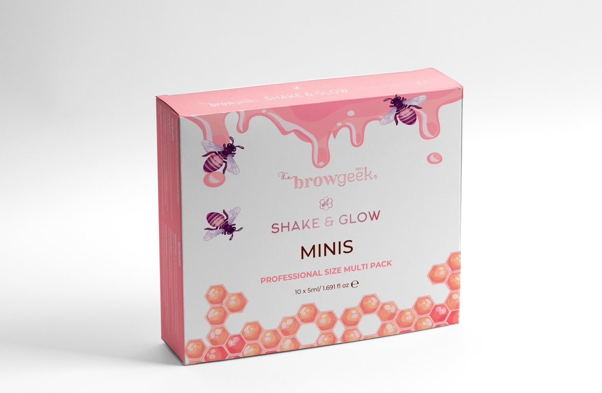 SHAKE & GLOW MULTI USE HONEY INFUSED BROW OIL - RETAIL PACK 10 x 5ml