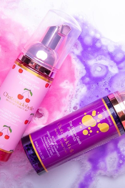 THE BROW GEEK x CHATEAUDEBELLE BROW SHAMPOO FOAM 60ml PINK OR PURPLE