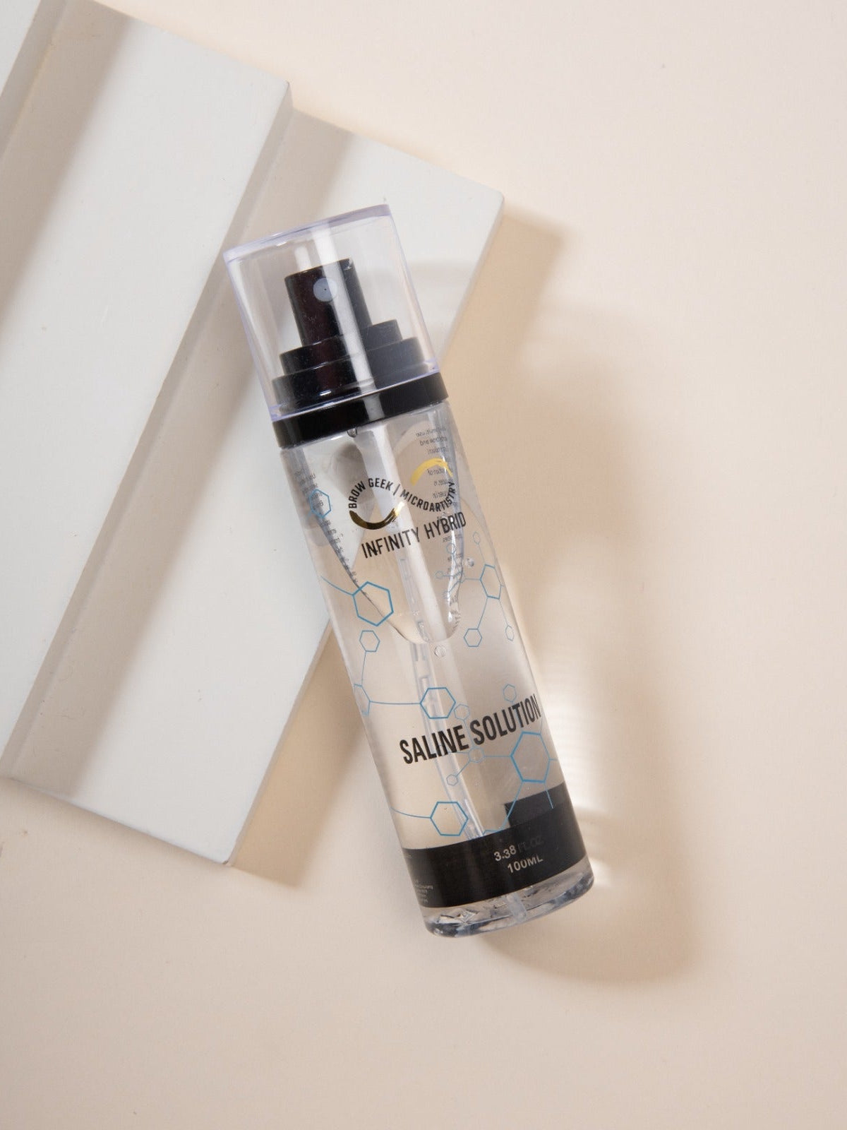 INFINITY SALINE SOLUTION 100ML - YOUR MUST HAVE BROW KIT PRODUCT