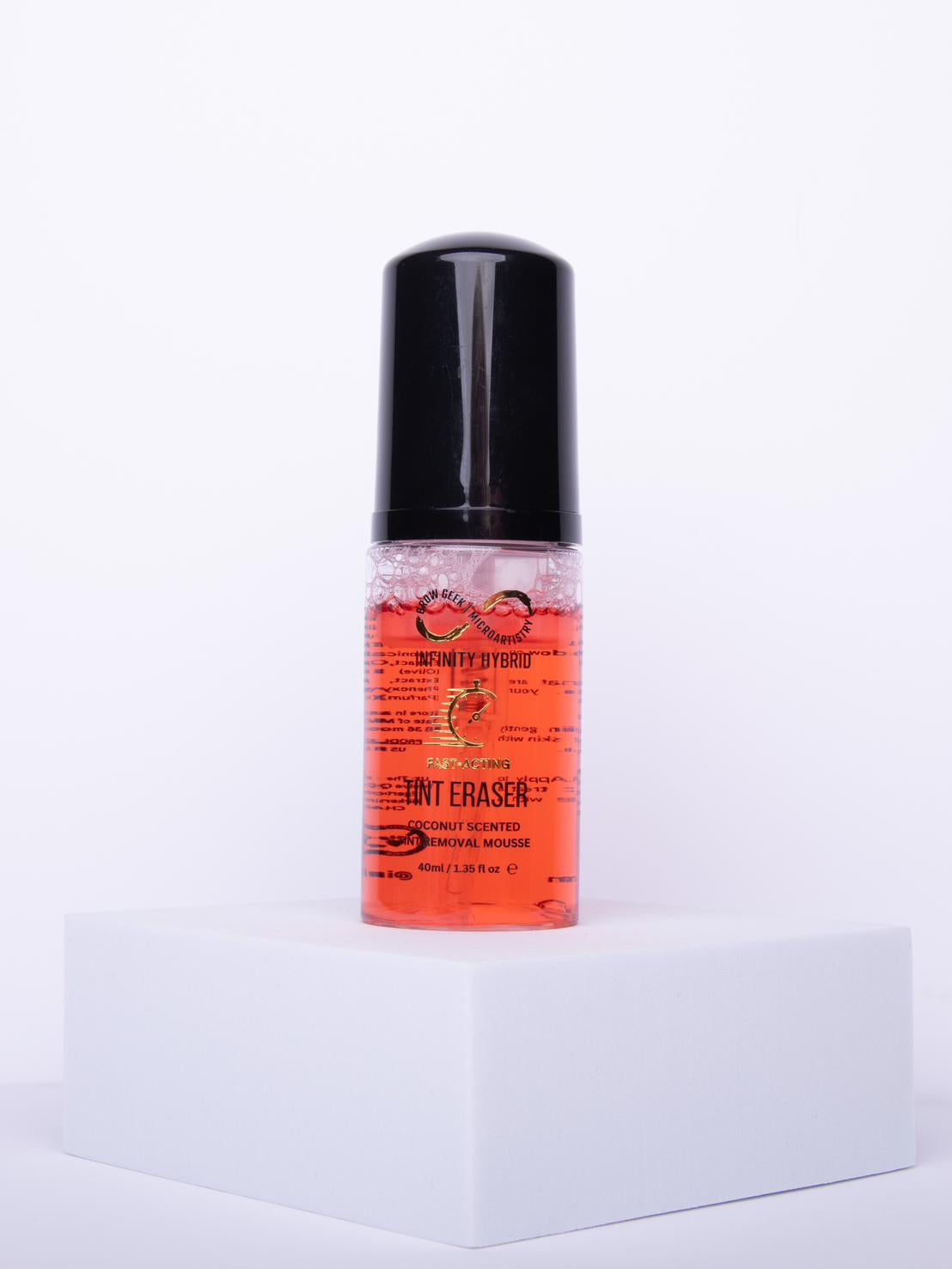 INFINITY TINT ERASER FOAM MOUSSE - 40ML COCONUT SCENT, CHERRY PINK COLOUR