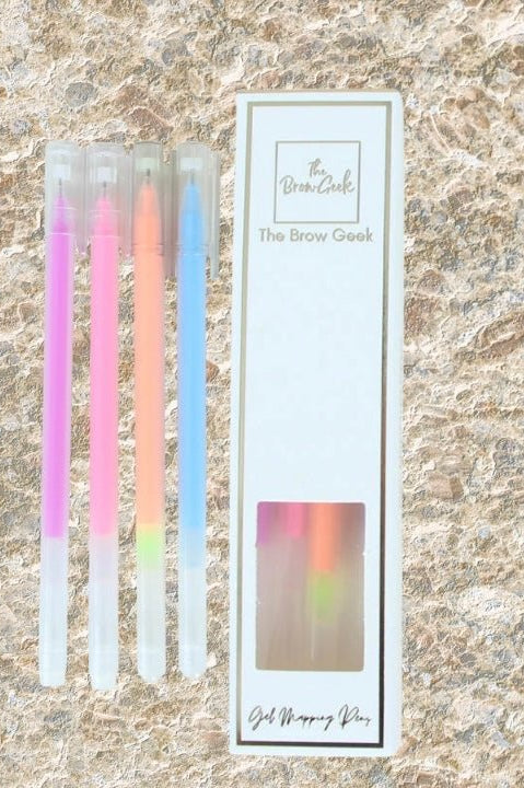 ULTRA PRECISE RAINBOW GEL MAPPING PENS - 4 pack Brows but make it art range