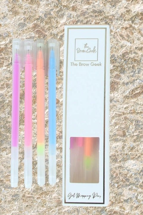 ULTRA PRECISE RAINBOW GEL MAPPING PENS - 4 pack Brows but make it art range