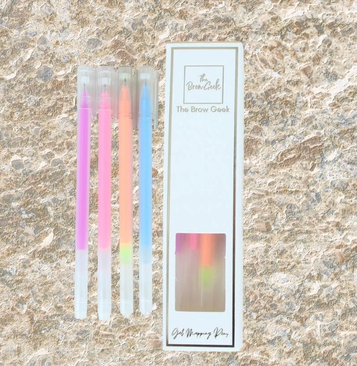 ULTRA PRECISE RAINBOW GEL MAPPING PENS - 4 pack Brows but make it art range
