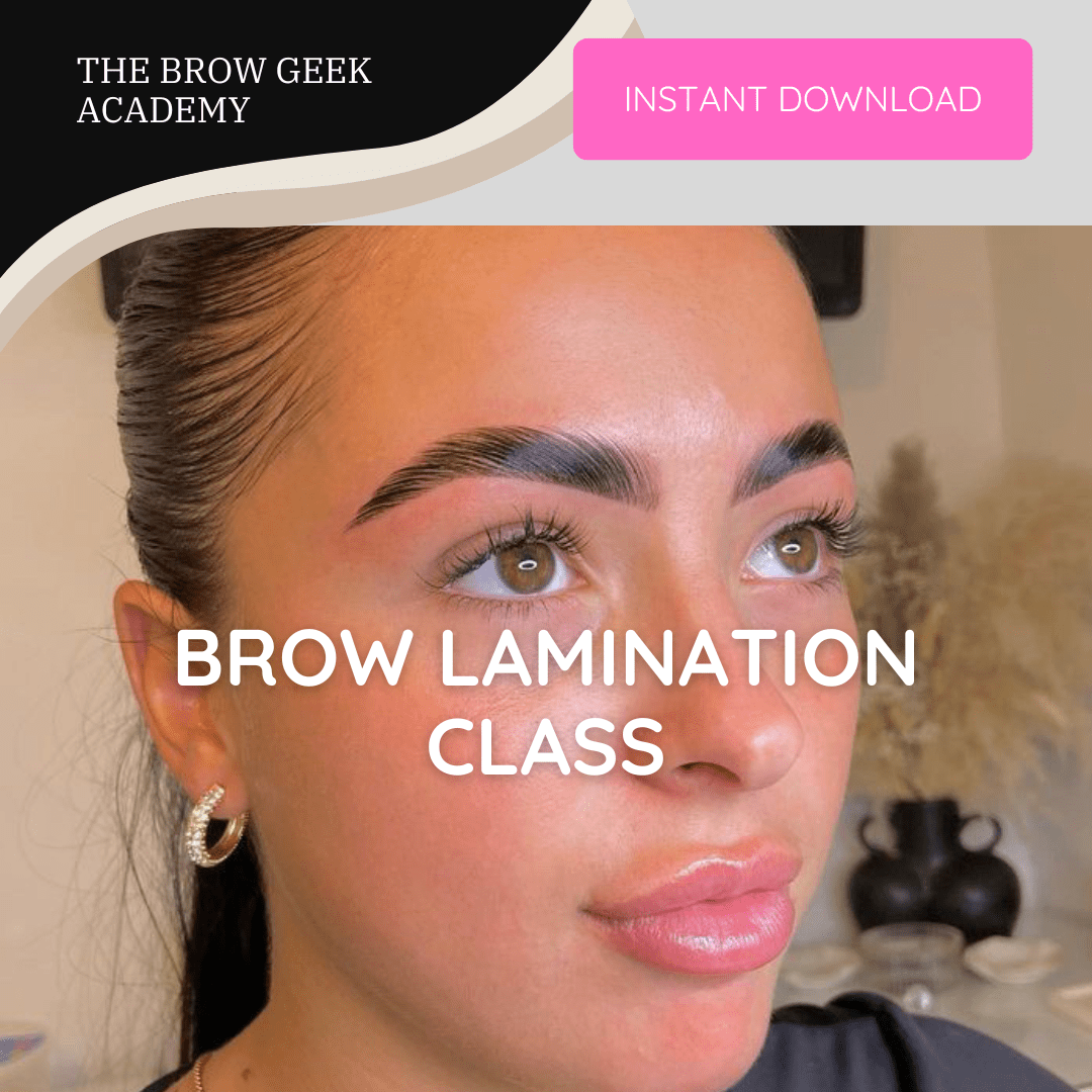 In depth Brow Lamination Online Course