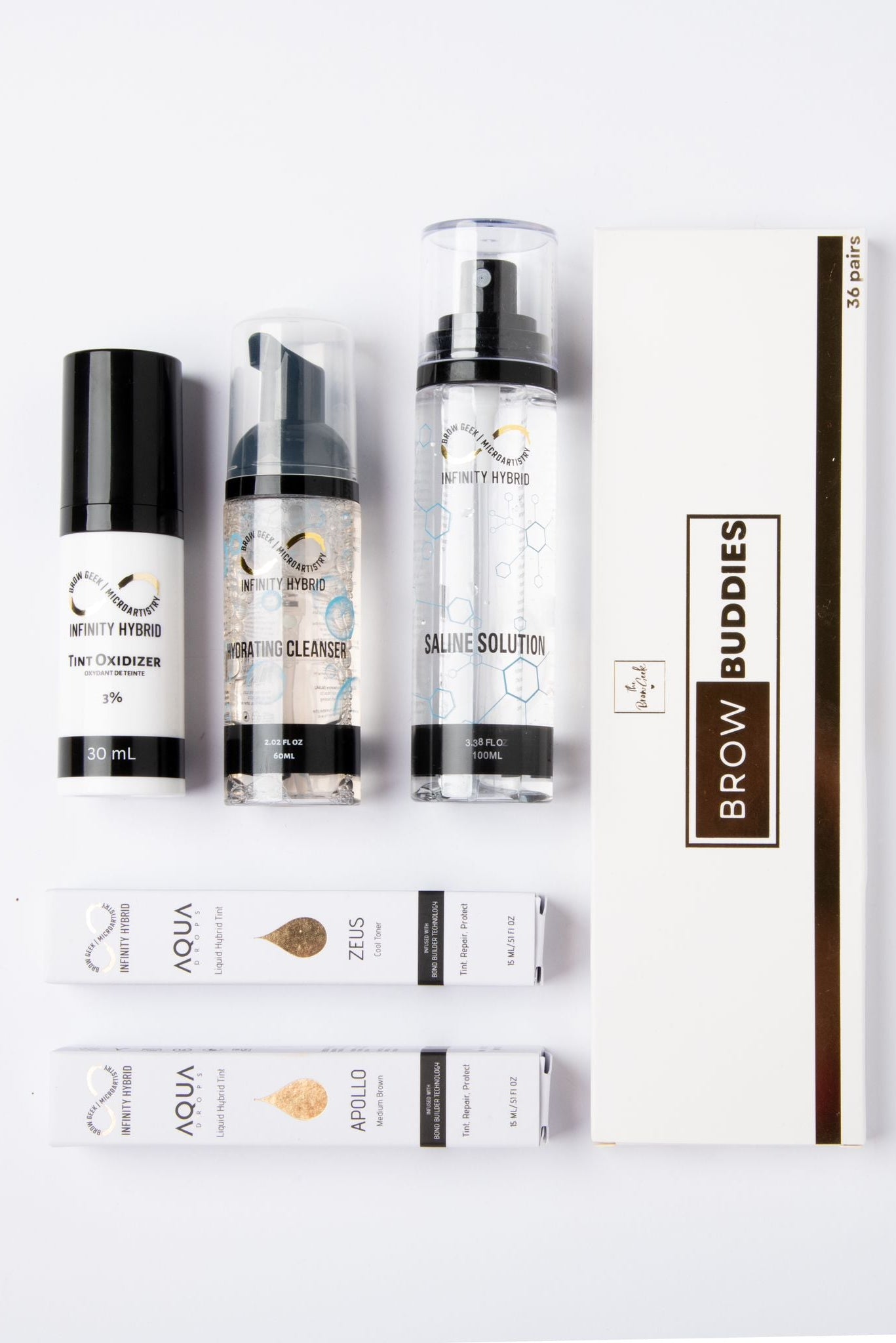 Airbrush Hybrid Brows KITS - Aqua Drops Liquid Brow Stain plus prep