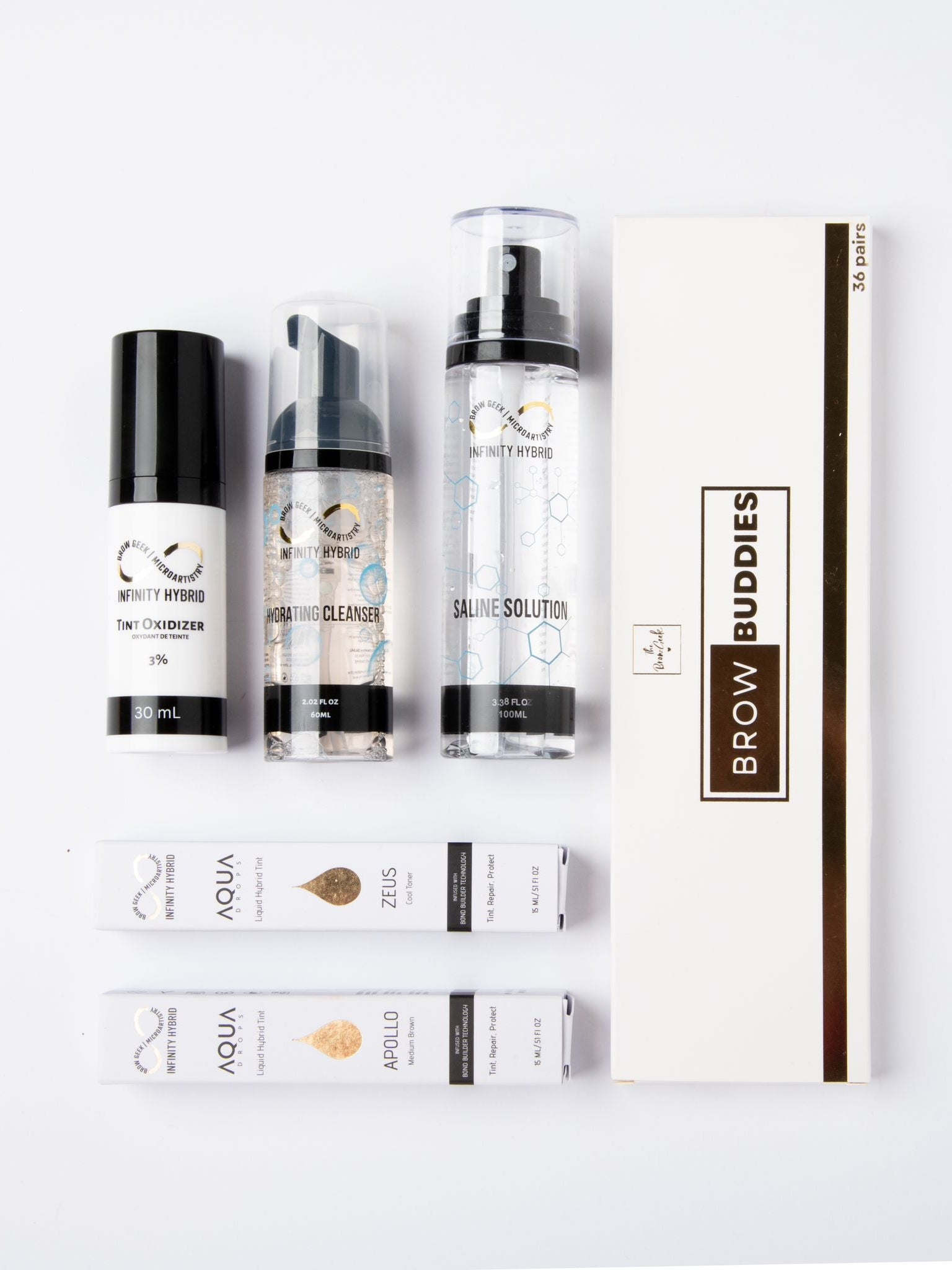 Airbrush Hybrid Brows KITS - Aqua Drops Liquid Brow Stain plus prep