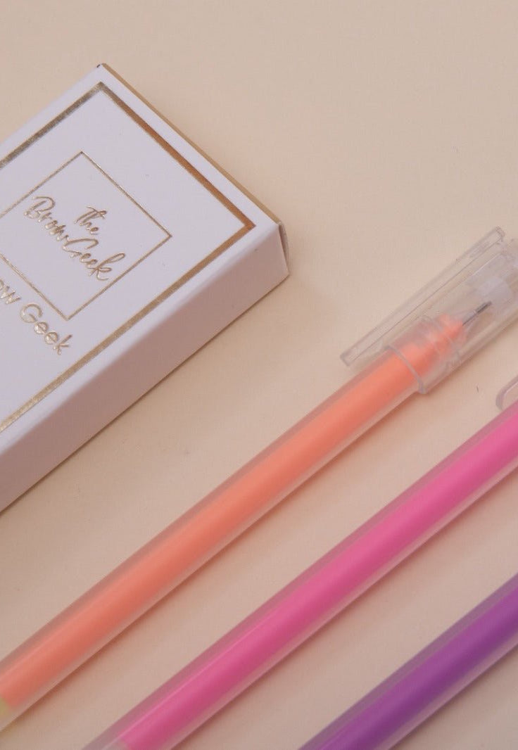 ULTRA PRECISE RAINBOW GEL MAPPING PENS - 4 pack Brows but make it art range