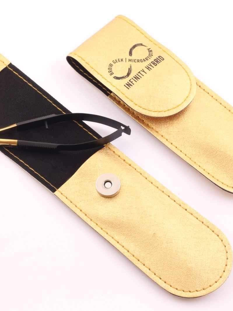 INFINITY PRO GRADE PRECISION POINT TWEEZERS & SPRING LOADED TRIMMING BROW SCISSORS