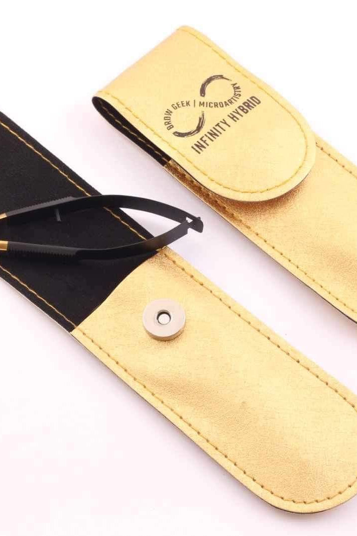 INFINITY PRO GRADE PRECISION POINT TWEEZERS & SPRING LOADED TRIMMING BROW SCISSORS
