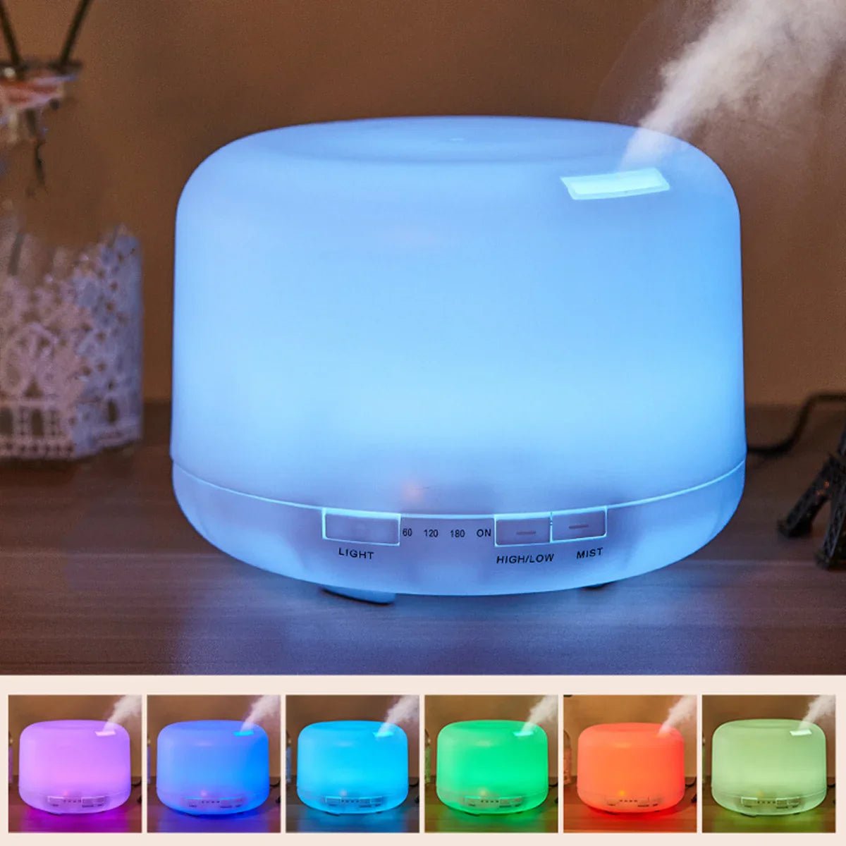 Air Humidifier With Colourful Night Lights
