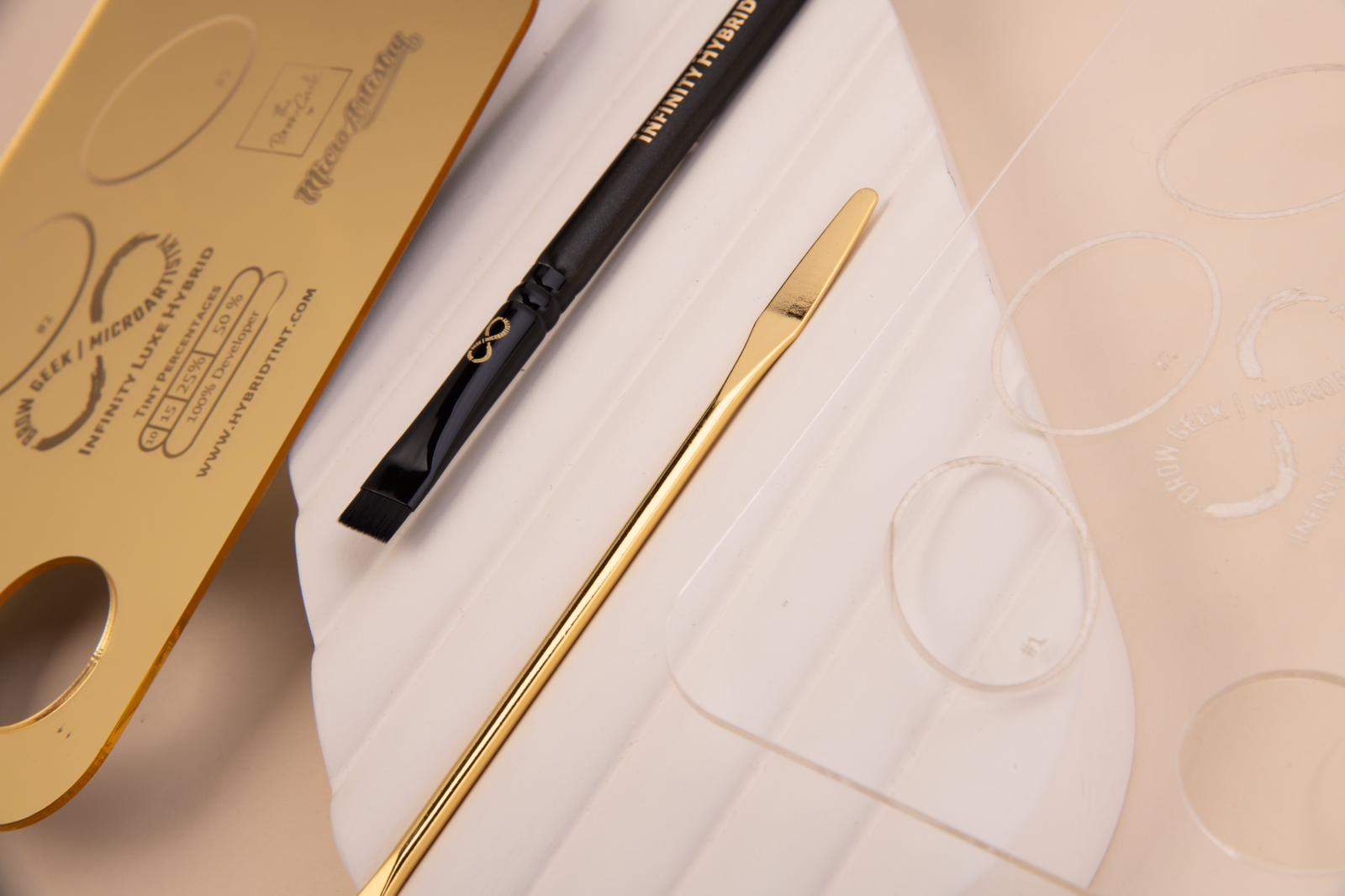 Infinity Lift & Tint Palette Gold/Clear with Buff & Blend Brush