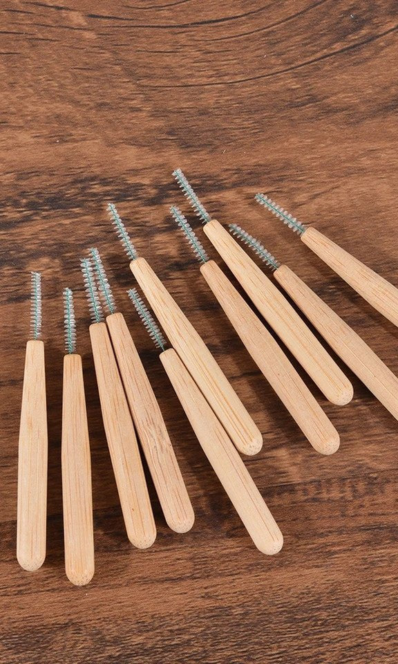 Bamboo Interdental Floss Heads x10 – Sustainable Tools for Brow Lamination