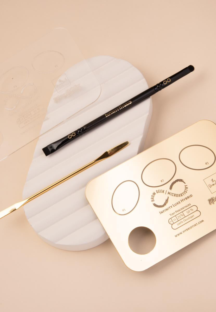Infinity Lift & Tint Palette Gold/Clear with Buff & Blend Brush