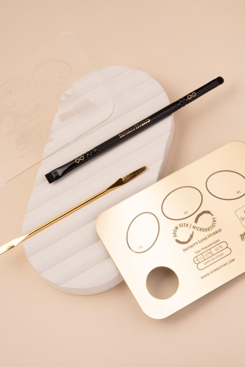 Infinity Lift & Tint Palette Gold/Clear with Buff & Blend Brush