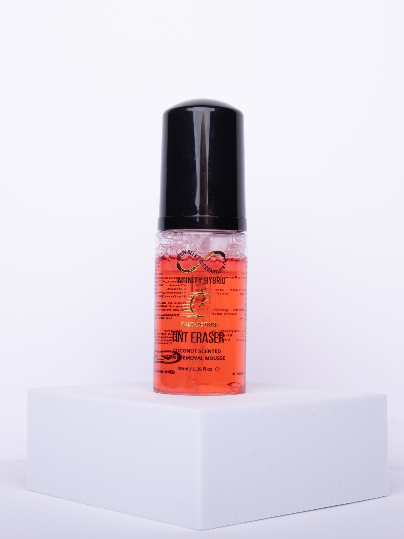 INFINITY TINT ERASER FOAM MOUSSE - 40ML COCONUT SCENT, CHERRY PINK COLOUR