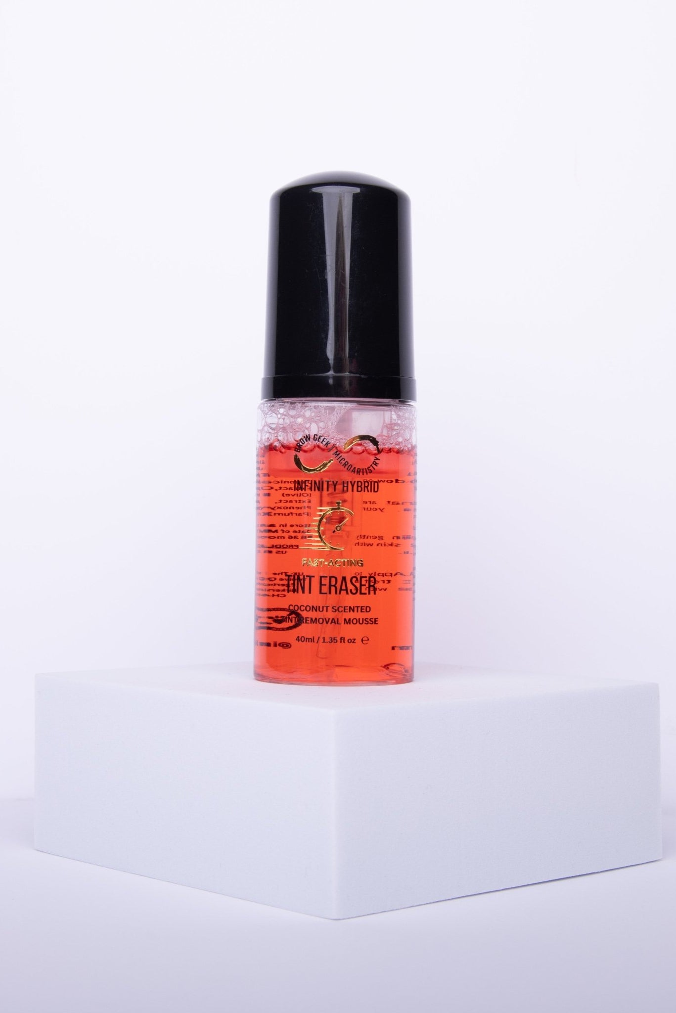 INFINITY TINT ERASER FOAM MOUSSE - 40ML COCONUT SCENT, CHERRY PINK COLOUR