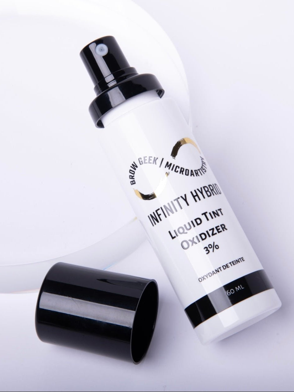 INFINITY LIQUID SPRAY OXIDISER (DEVELOPER) 3% 60ML suitable for airbrush brows & manual application