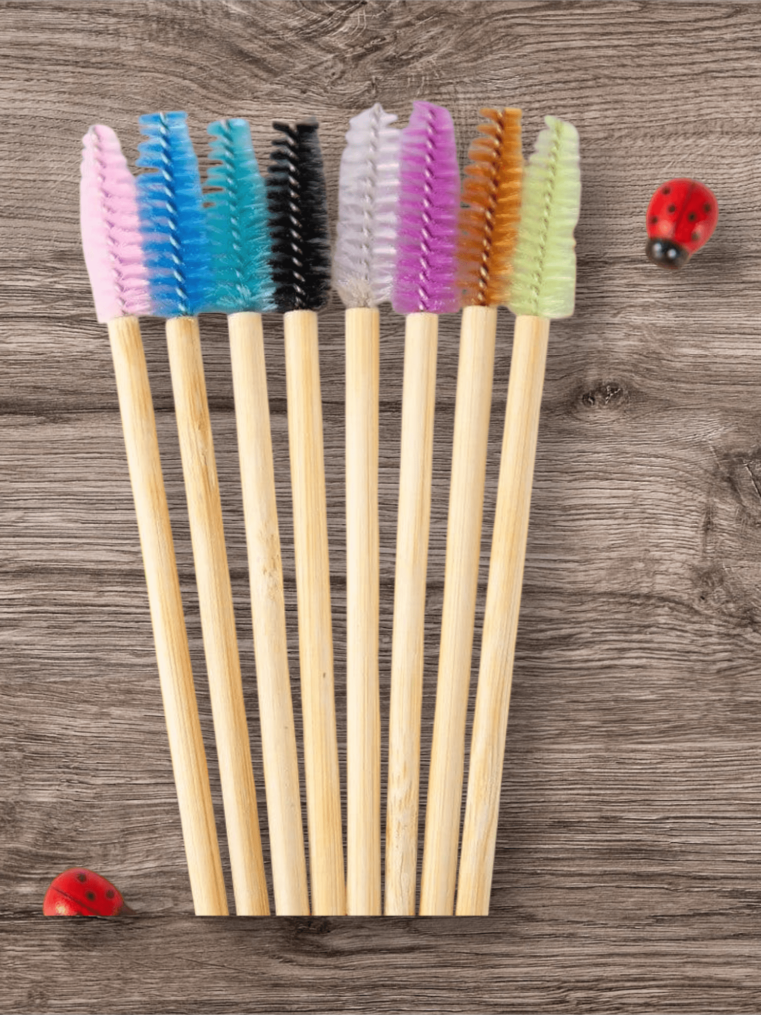 Eco-Friendly Colour Bamboo Spoolies – 50 Pack