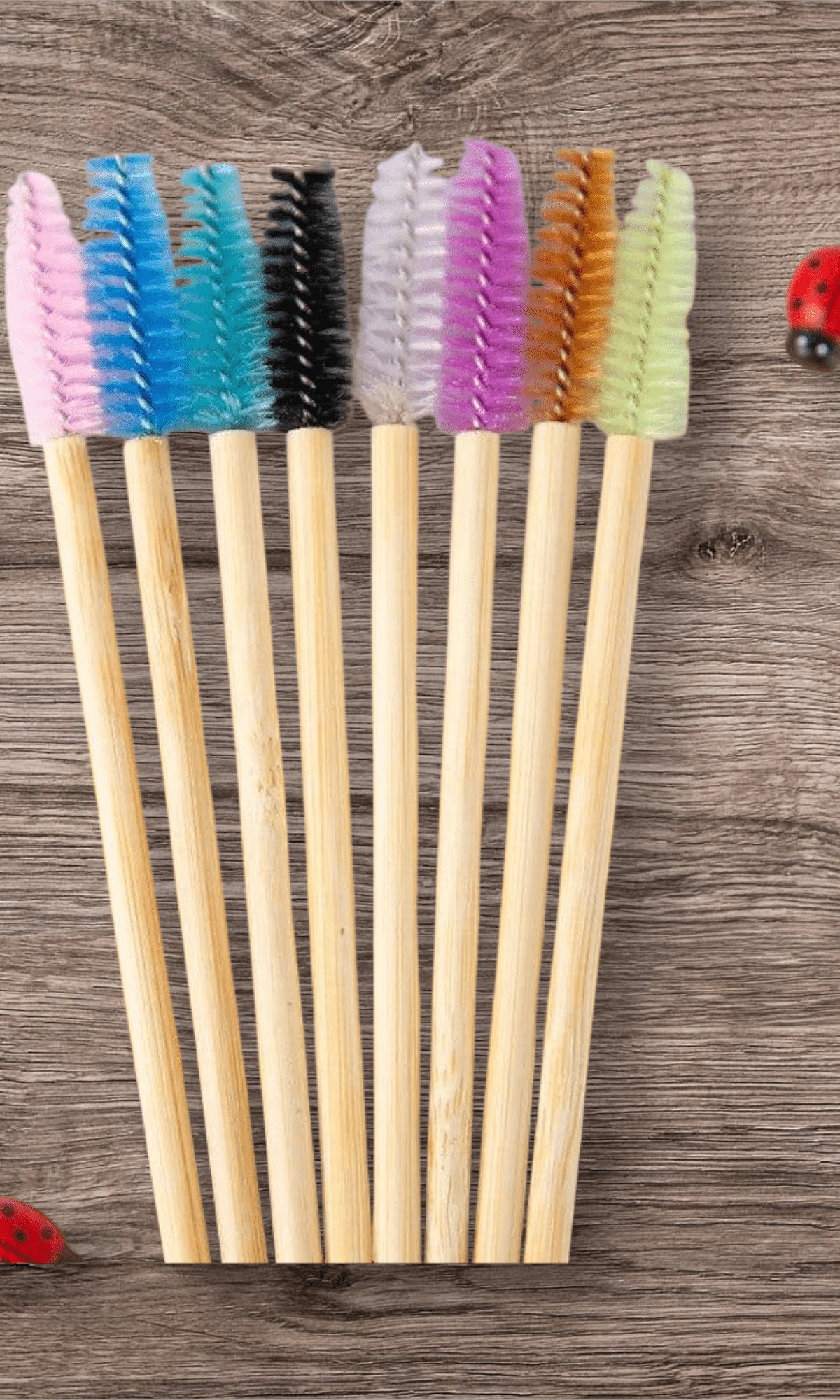 Eco-Friendly Colour Bamboo Spoolies – 50 Pack