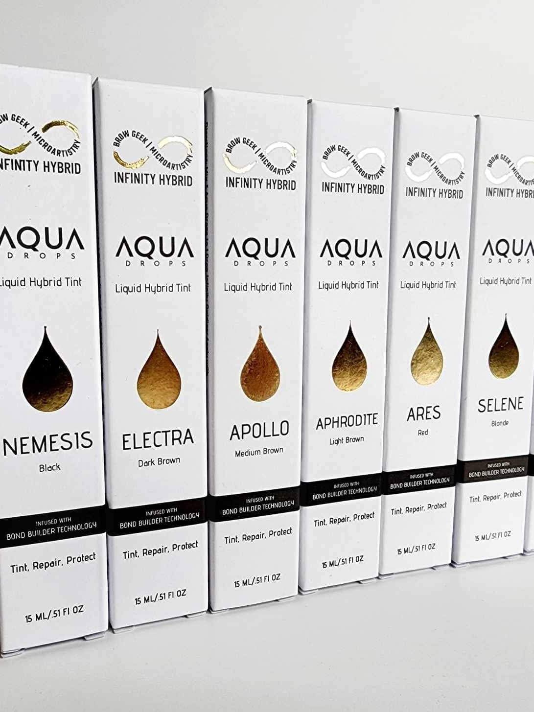 AQUA DROPS KITS - The Best Brow Hybrid Stain with Bond Builder INFINITY