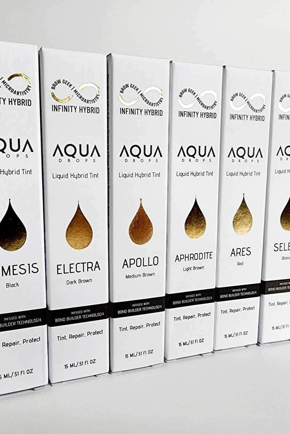 AQUA DROPS KITS - The Best Brow Hybrid Stain with Bond Builder INFINITY