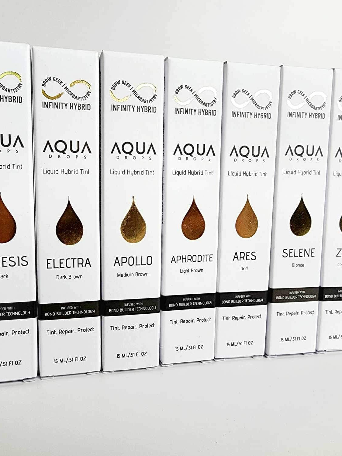 AQUA DROPS KITS - The Best Brow Hybrid Stain with Bond Builder INFINITY