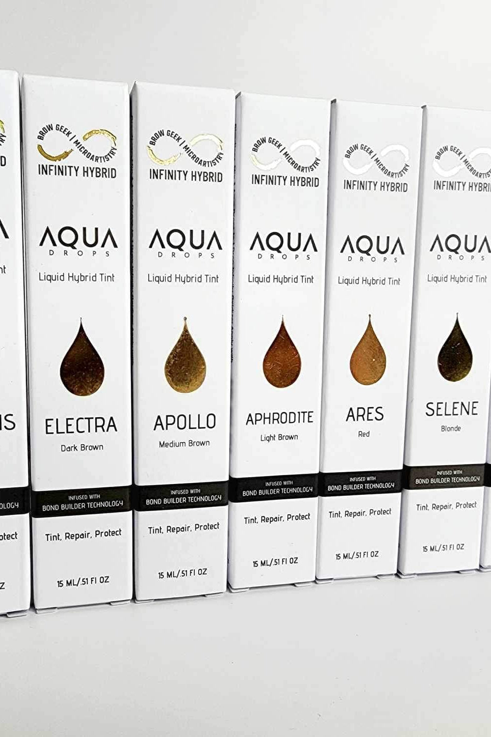 AQUA DROPS KITS - The Best Brow Hybrid Stain with Bond Builder INFINITY