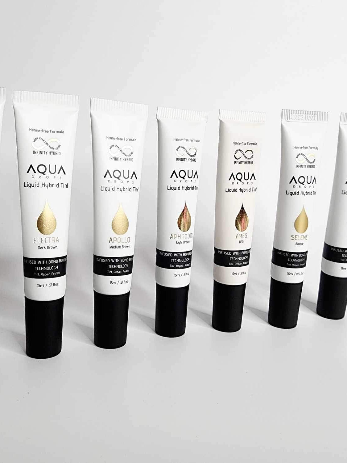 Aqua Drops Hybrid Brow Stain 15ml Single Tubes