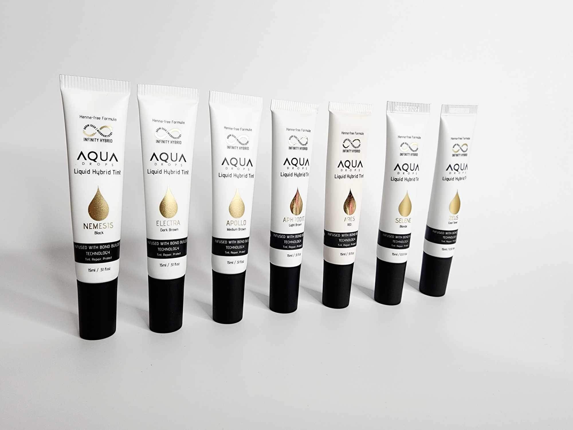AQUA DROPS KITS - The Best Brow Hybrid Stain with Bond Builder INFINITY