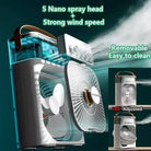 New 3 In 1 Fan AIr Conditioner Household Mini Air Cooler LED Night Light Portable
