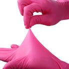 Fuchsia Nitrile Disposable Gloves Pink 20/50/100PCS Powder Latex Free