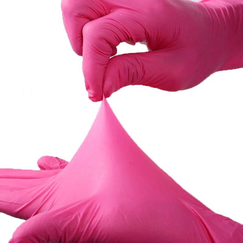 Fuchsia Nitrile Disposable Gloves Pink 20/50/100PCS Powder Latex Free