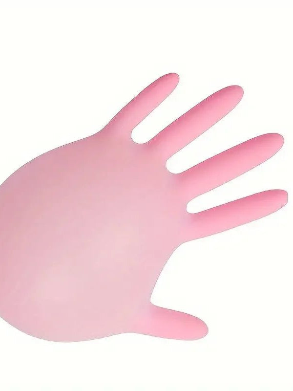 20/50/100PCS Pink Nitrile Gloves Disposable Powder & Latex Free