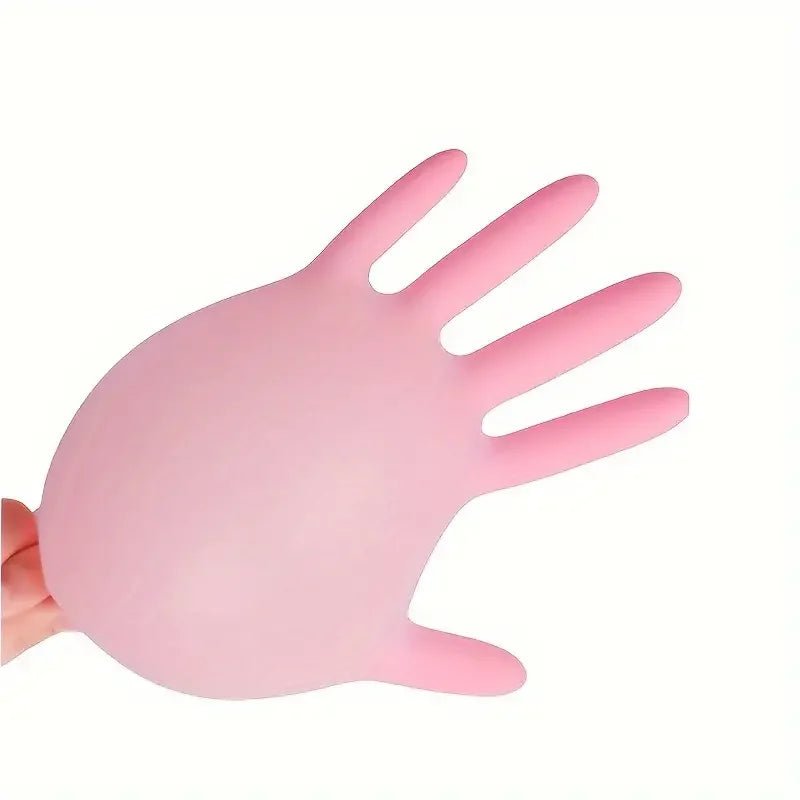 20/50/100PCS Pink Nitrile Gloves Disposable Powder & Latex Free